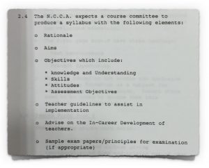Minutes of Course Committee Meeting from 22nd February 1993