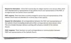 FoI Response from PDST on 30th January 2018