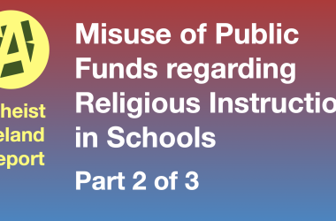 Misuse of public funds regarding religious instruction in schools Part 2 of 3