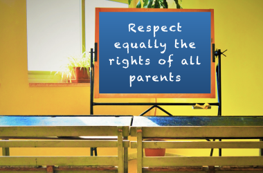 Minister respects the rights of religious parents while undermining the rights of nonreligious parents